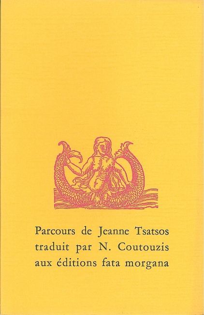 Knjiga Parcours Tsatsos