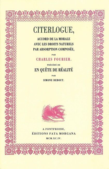 Boek Citerlogue Fourier