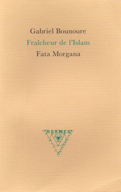 Buch Fraîcheur de l’Islam Bounoure