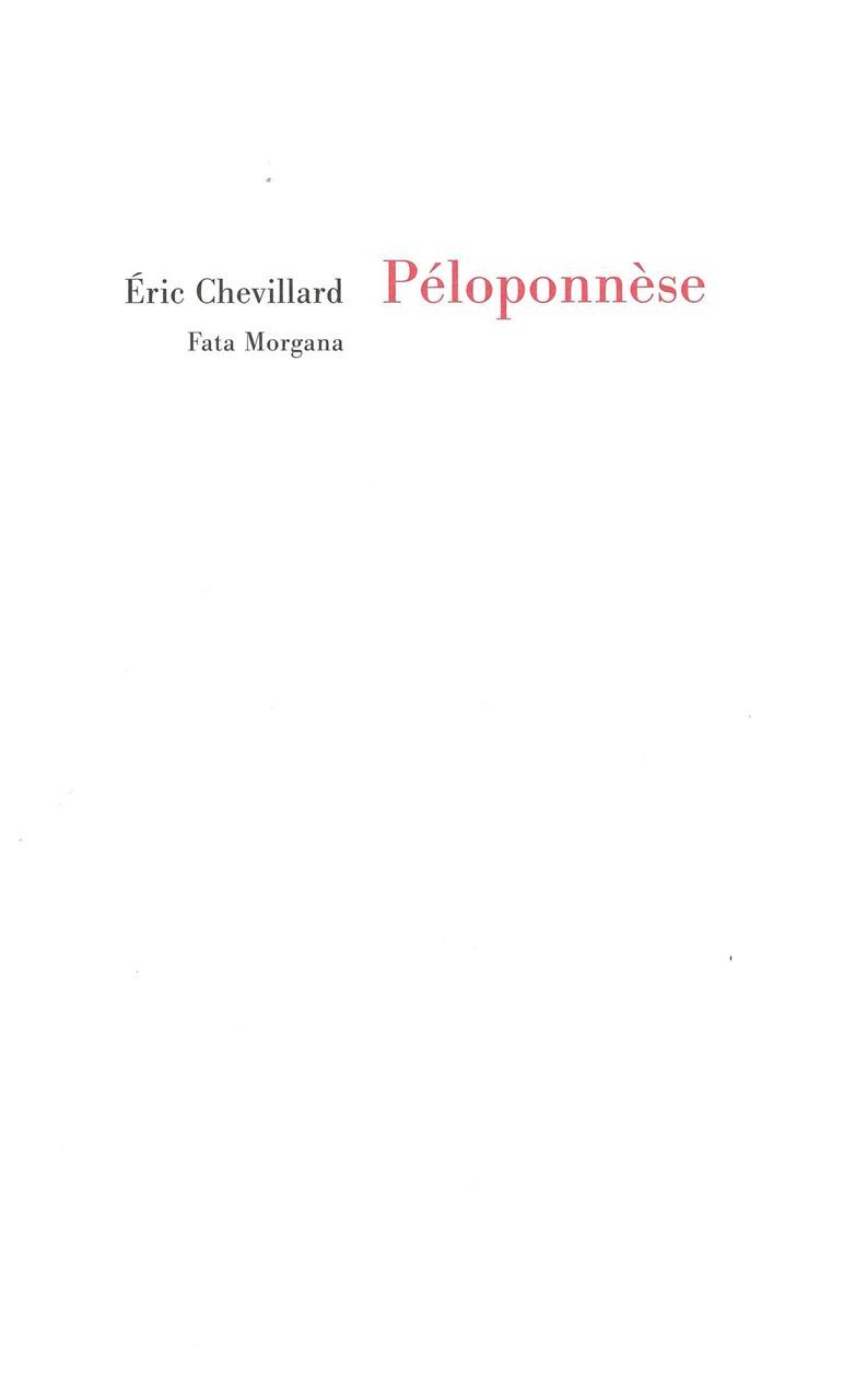 Knjiga Péloponnèse Chevillard
