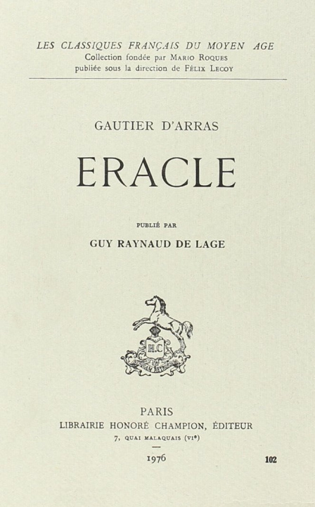 Knjiga Éracle Gautier d'Arras