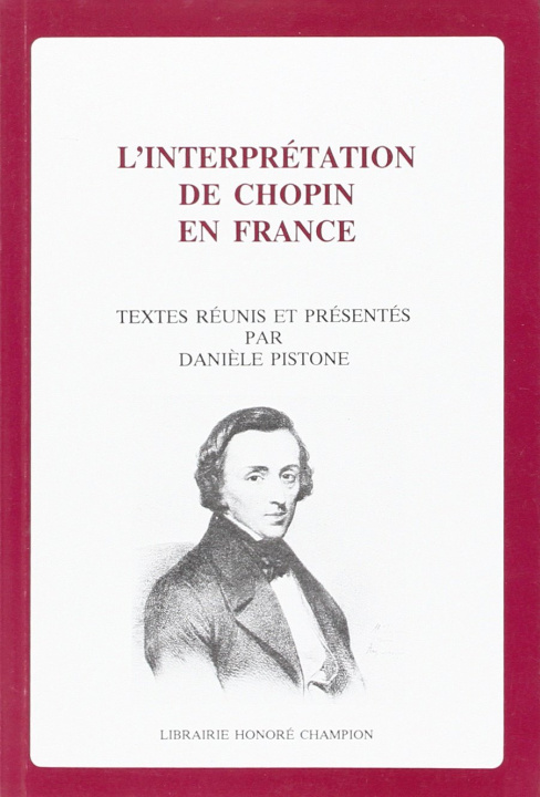 Knjiga L'interprétation de Chopin en France 