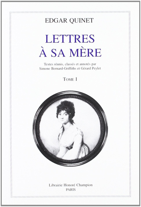 Kniha Lettres à sa mère Quinet
