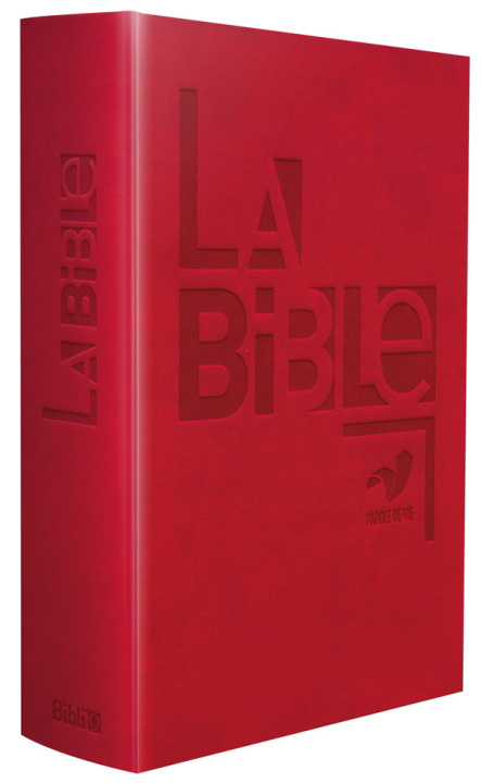 Carte La Bible Parole de Vie avec livres deutérocanoniques - similicuir rouge 