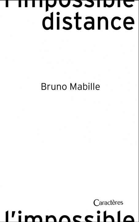 Kniha L'impossible distance Mabille