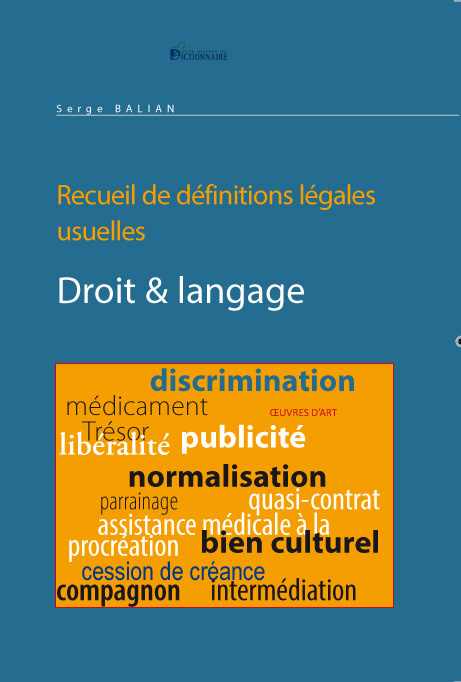 Knjiga Droit & Langage suivi d'un recueil de définitions légales. Serge