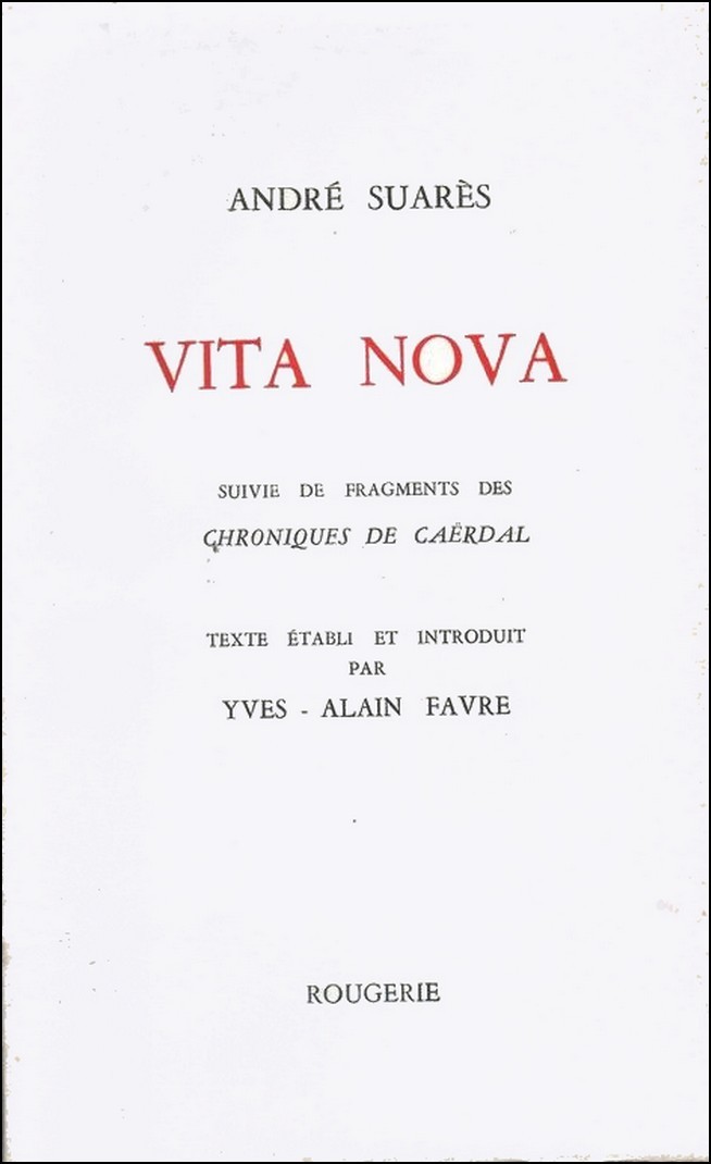 Knjiga VITA NOVA André
