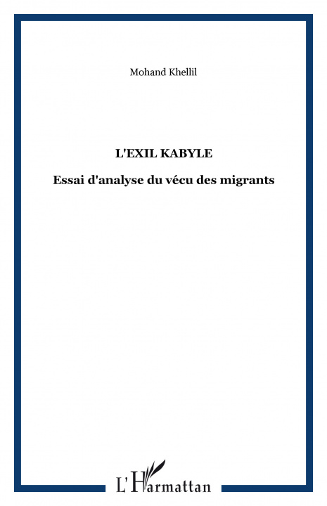 Knjiga L'exil kabyle Khellil