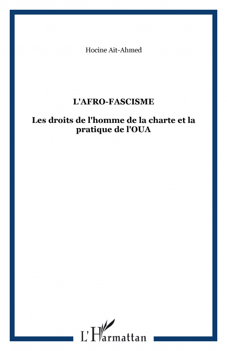 Buch L'Afro-fascisme Ait-Ahmed