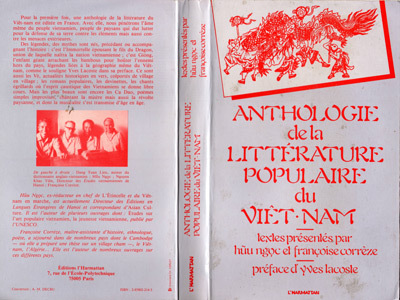 Livre Anthologie de la littérature populaire du Vietnam Correze