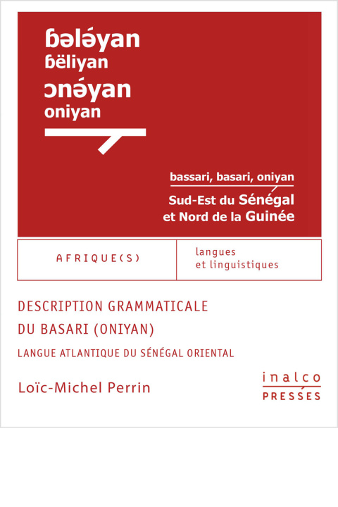 Knjiga Description grammaticale du Basari (Oniyan) Perrin loïc-michel