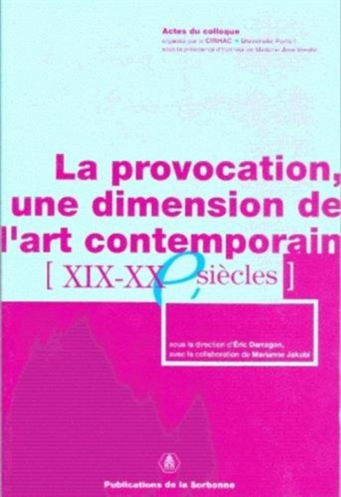 Knjiga La provocation Jakobi