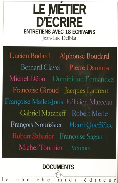 Knjiga Le métier d'écrire Jean-Luc Delblat