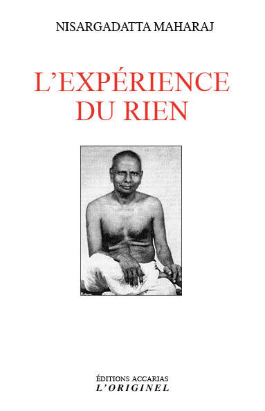 Livro L'expérience du rien MAHARAJ