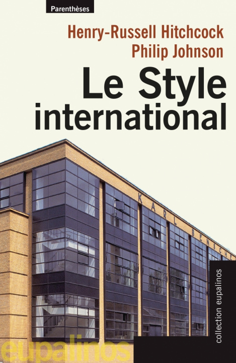 Carte LE STYLE INTERNATIONAL Henry-Russell HITCHCOCK
