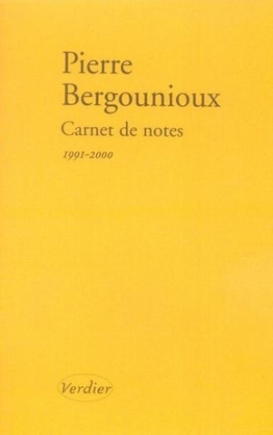 Knjiga Carnet de notes Bergounioux