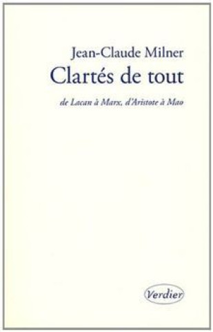 Kniha Clartés de tout Fajnwaks
