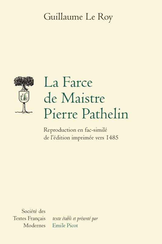 Knjiga La Farce de Maistre Pierre Pathelin 
