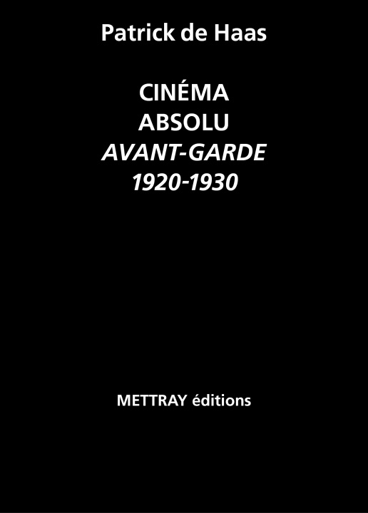 Buch Cinéma absolu De Haas
