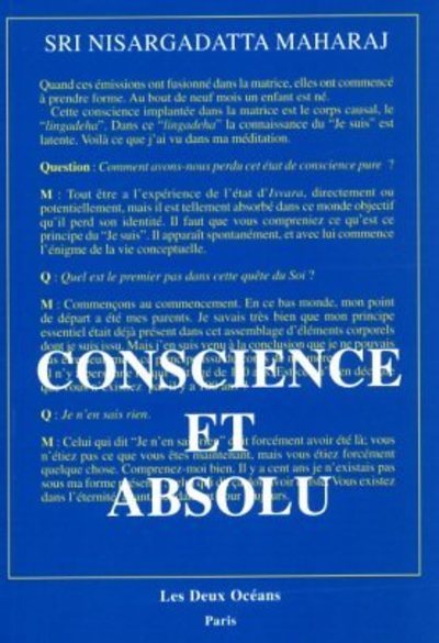 Kniha Conscience et absolu Nisargadatta Maharaj