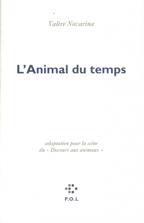Book L'Animal du temps Novarina