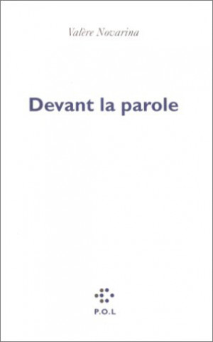 Βιβλίο Devant la parole Novarina