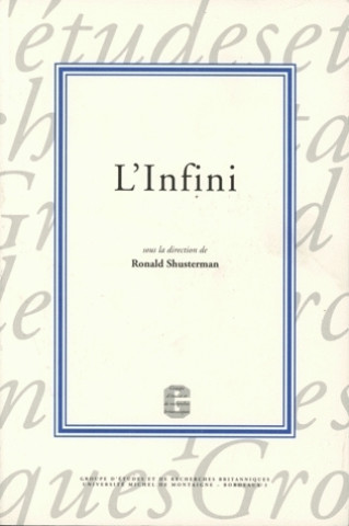Kniha L'infini - [textes des colloques des 3-4 mars 2000 et 2-3 mars 2001, Maison des sciences de l'homme d'Aquitaine 