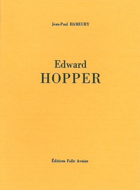 Kniha Edward Hopper Jean-Paul Hameury