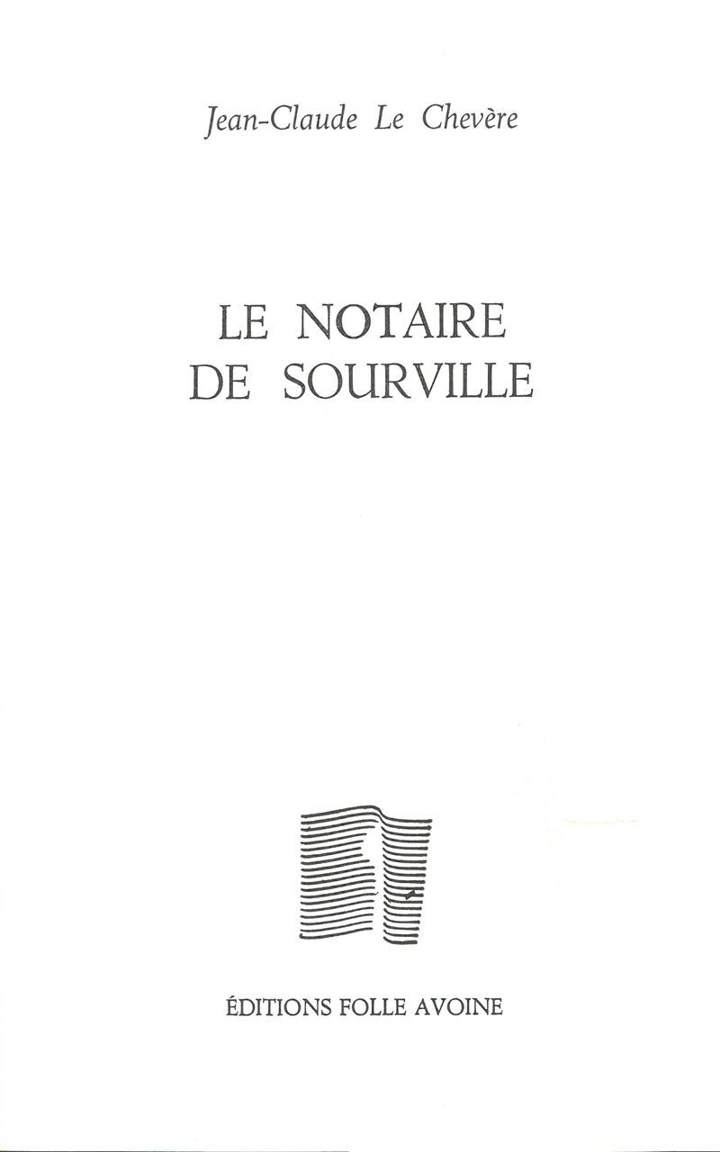 Kniha Le Notaire de Surville Jean-Claude Le Chevere