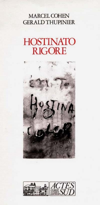 Könyv HOSTINATO RIGORE Thupinier