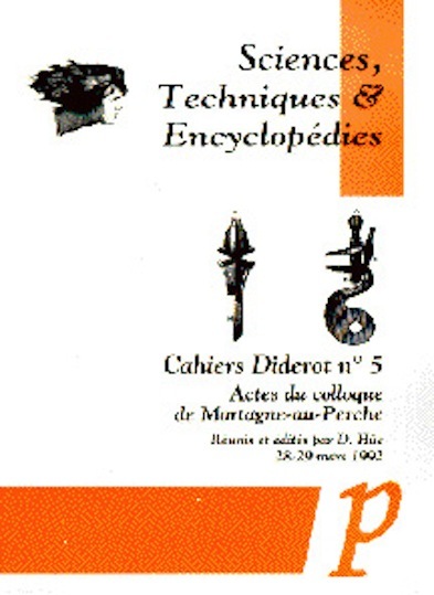Knjiga SCIENCES, TECHNIQUES ET ENCYCLOPEDIES DENIS