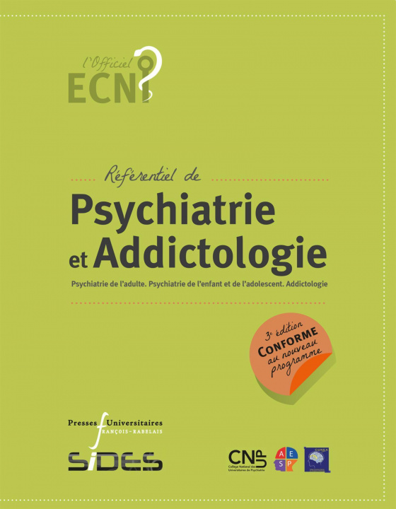 Carte ECN Référentiel de psychiatrie et addictologie Collège national des universitaires en psychiatrie
