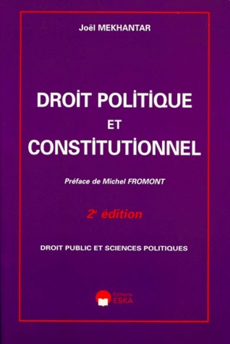 Könyv DROIT POLITIQUE ET CONSTITUTIONNEL/2ED Mekhantar