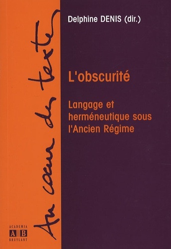 Knjiga L'obscurité Denis