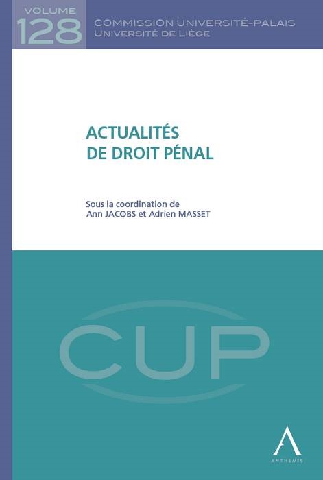 Kniha ACTUALITÉS DE DROIT PÉNAL collegium