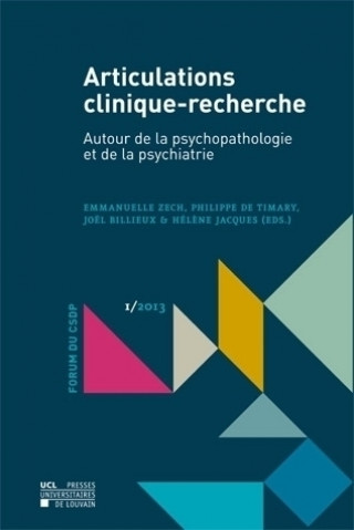 Kniha ARTICULATIONS CLINIQUE-RECHERCHE CSDP