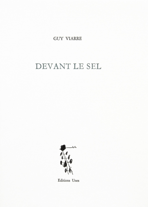 Knjiga Devant le sel Guy Viarre