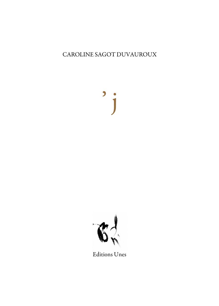Knjiga 'j Caroline Sagot Duvauroux