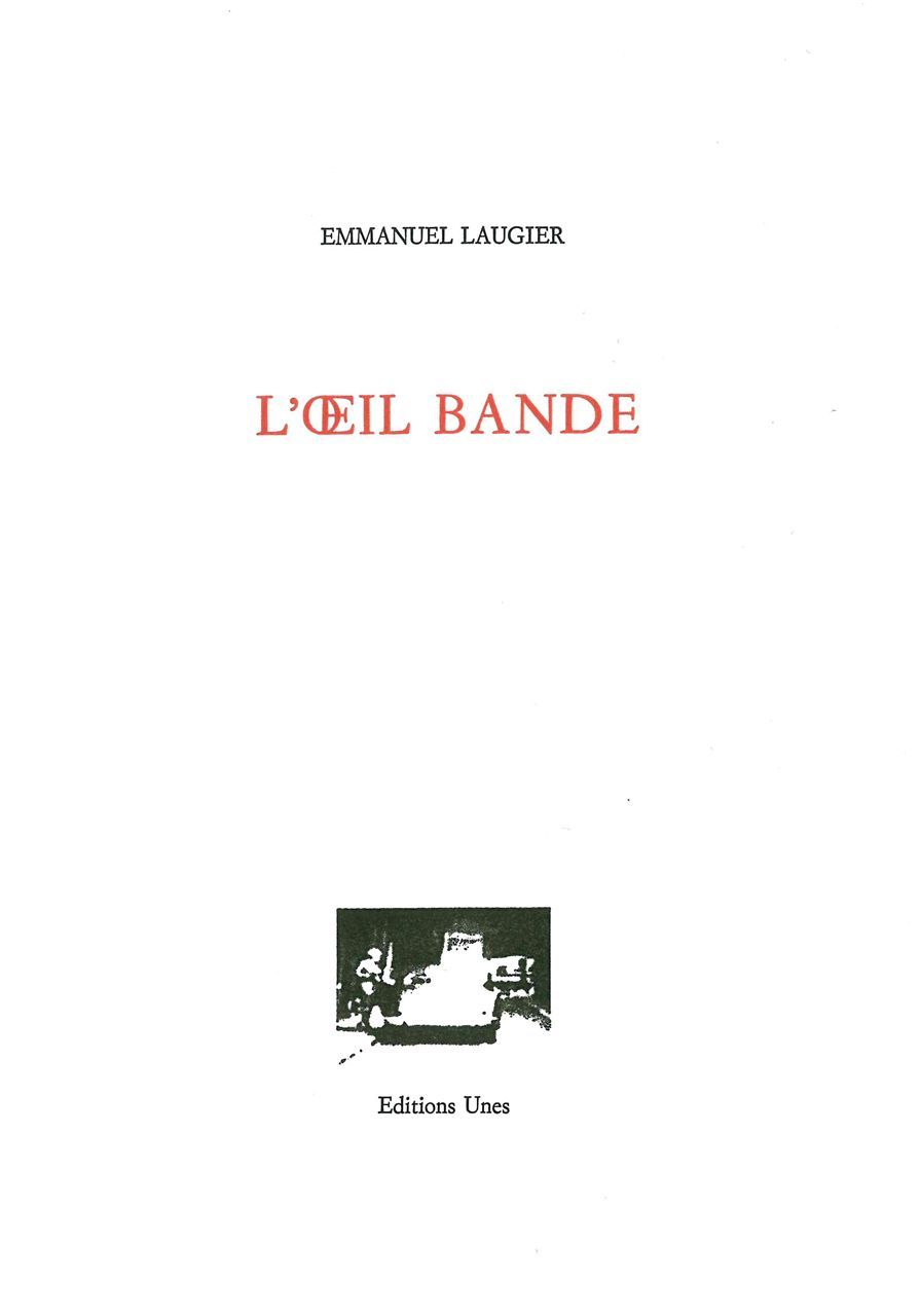 Knjiga L' Oeil bande Emmanuel Laugier