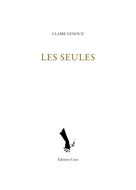 Knjiga Les Seules Claire Genoux