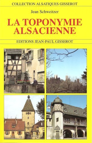 Knjiga La toponymie alsacienne Schweitzer