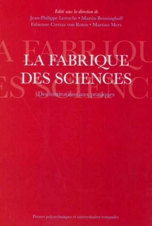 Knjiga La fabrique des sciences Benninghoff