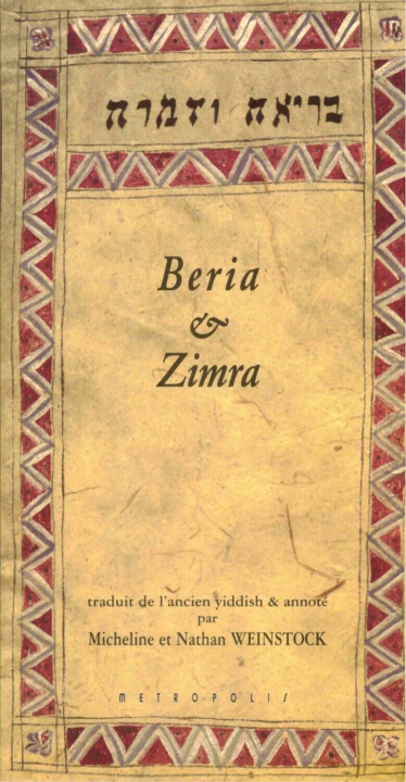 Kniha Beria Et Zimra Weinstock Nathan