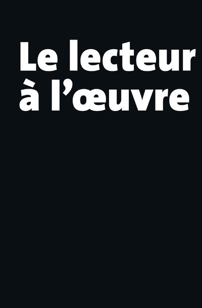 Boek Le Lecteur à l'oeuvre collegium