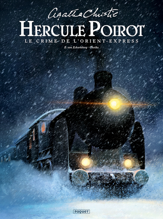 Carte Hercule Poirot Le Crime de l'Orient Express Agatha Christie