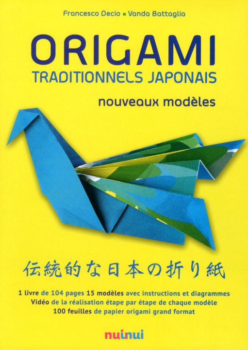 Kniha Origami traditionels japonais Nouveaux Modèles Francesco Decio