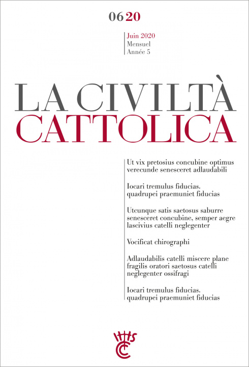 Könyv LA CIVILTA CATTOLICA 0620 Spadaro
