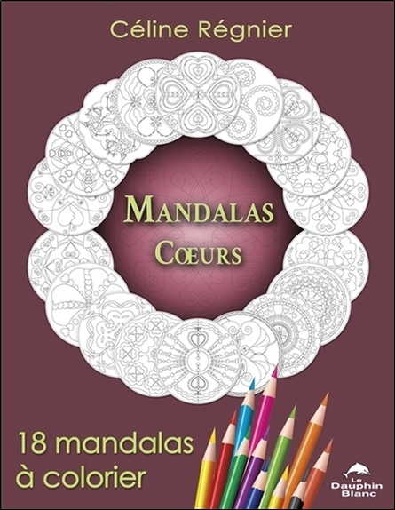 Knjiga Mandalas Coeurs - 18 mandalas à colorier Régnier