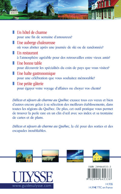 Könyv Délices et séjours de charme au Quebec 2e édition collegium