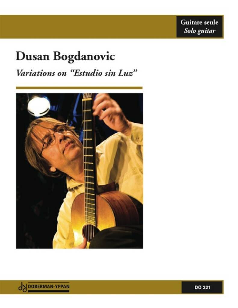 Boek VARIATIONS ON ESTUDIO SIN LUZ GUITARE DUSAN BOGDANOVIC